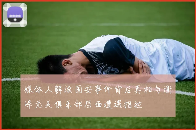 媒体人解读国安事件背后真相与谢峰无关俱乐部层面遭遇指控